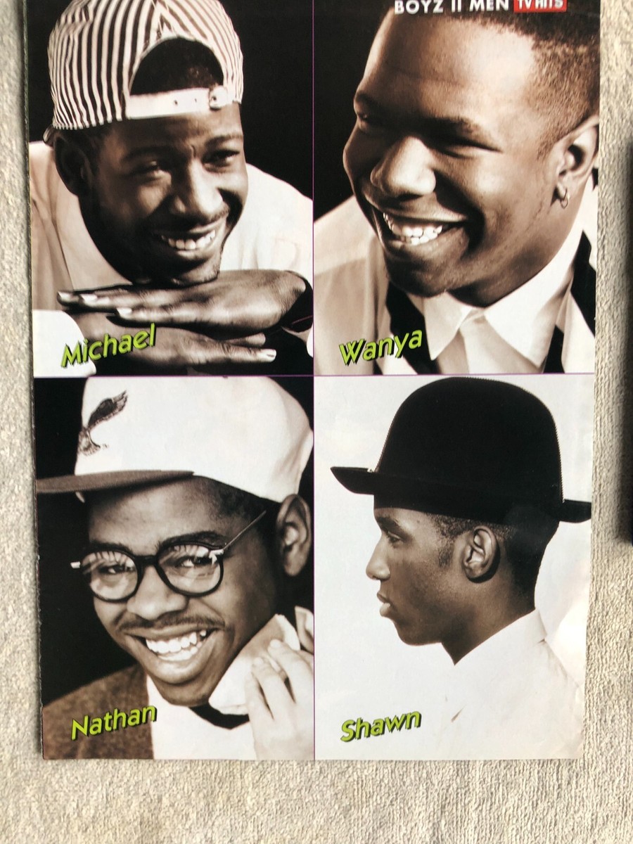 boyz II men Nathan Morris Shawn Stockman Rare Import 90s Magazine