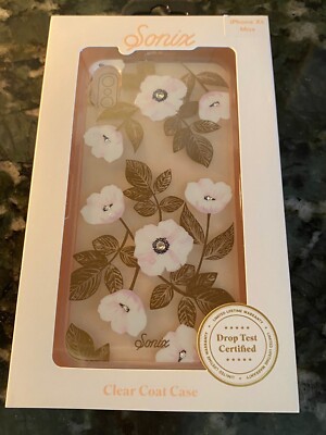 New Sonix Clear Coat Case For iPhone Xs Max Floral Flower Drop Test Certified