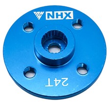 Cuerno servo redondo de aluminio NHX RC - 24T - azul