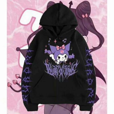 kuromi and melody moletom com capuz