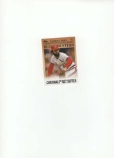 2012 topps Bruce Sutter #BB-26 subset BlockBusters St. Louis Cardinals
