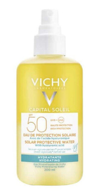 Vichy Capital Soleil Solar Protective Water SPF50 Hydrating 200ml ORIGINAL