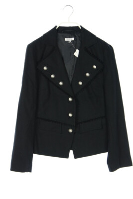 missyou Blazer Jacket Wool-Blend Decorative Buttons D 40 black