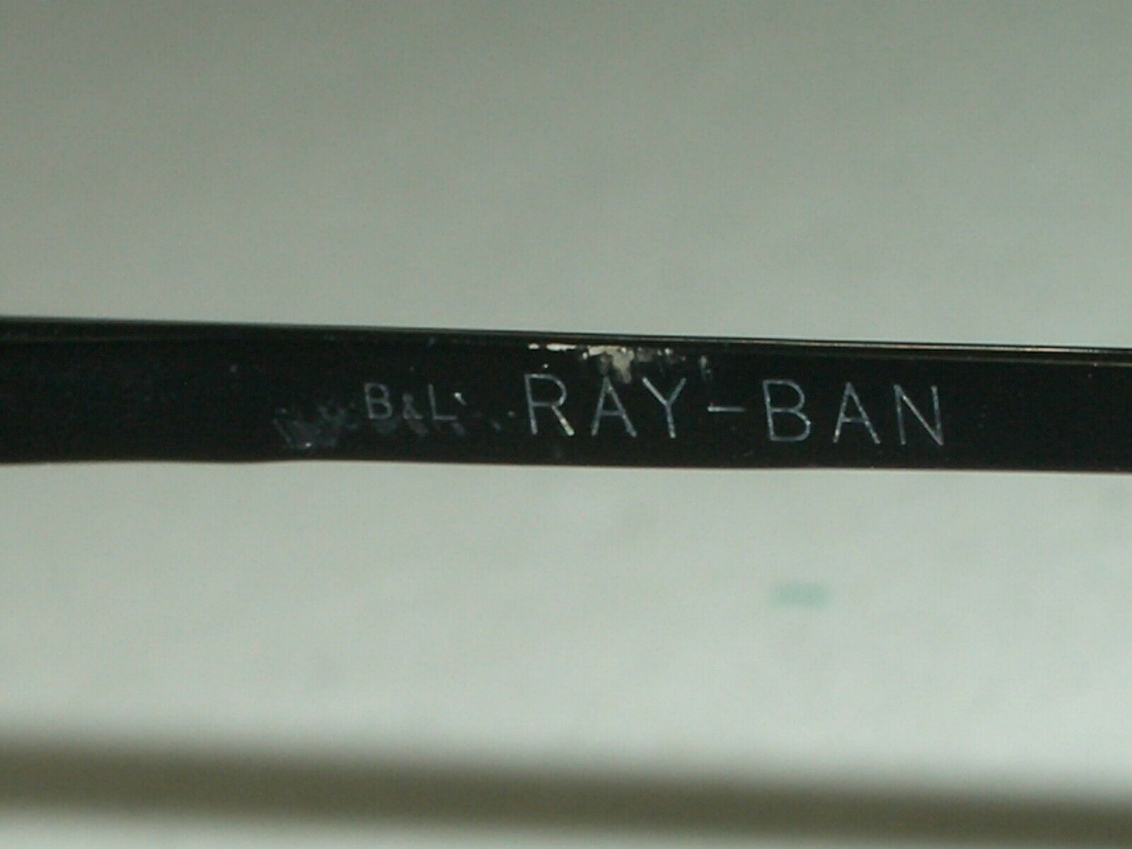 VINTAGE B&L RAY-BAN W0669 GLOSSY BLACK CHROME G15… - image 5