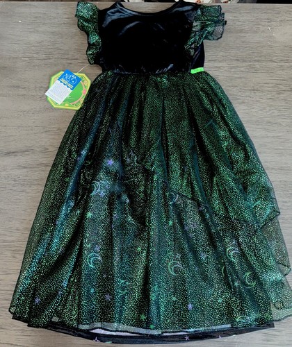 Wicked Nightgown Girls Pajama Size Elphaba Green Costume Gown Movie Musical - Picture 4 of 5