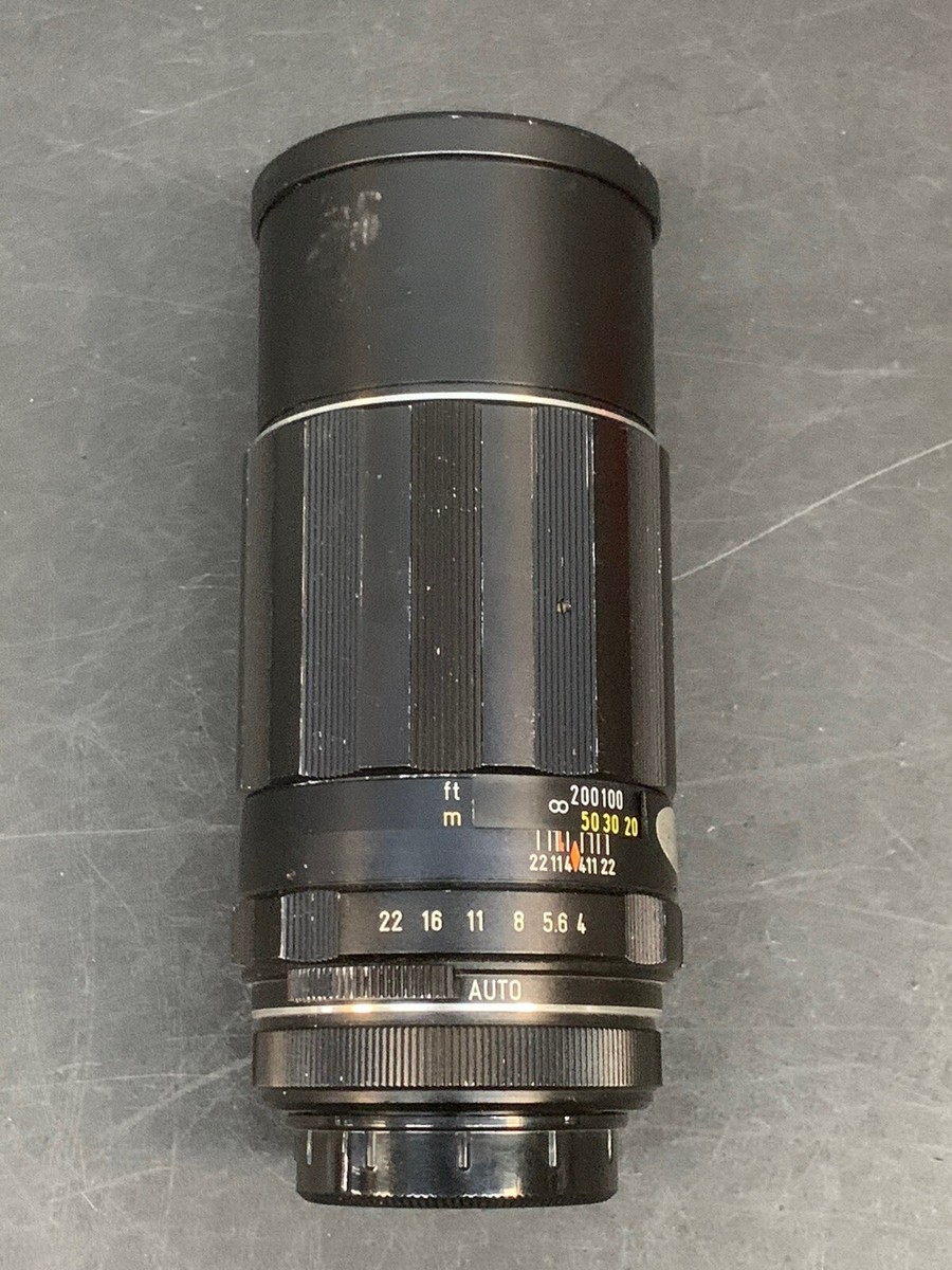 Pentax Super-Takumar 200mm f4 Vintage Telephoto Lens with Hood