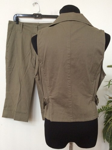 NWT Michael Kors Women's Army 2 PCS Military Style Pant & Jacket Size 14/12 $229 - 第 4/8 張圖片
