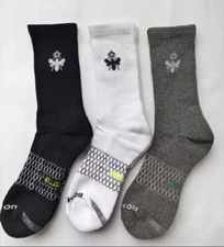 3 pairs Bombas Men's All-Purpose Calf Socks Size Large 10-13 -Original tag