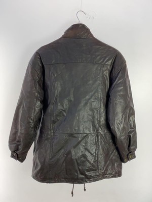Eddie Bauer Vintage/80S/Black Tag/Leather Down Jacket/Women/Size