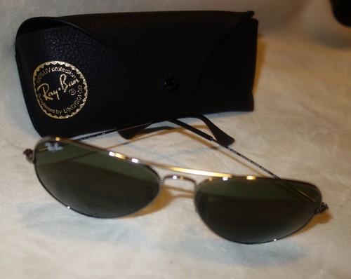 RAY-BAN AVIATOR RB 3025 LARGE METAL W0879 SUNGLASSES NEW | eBay