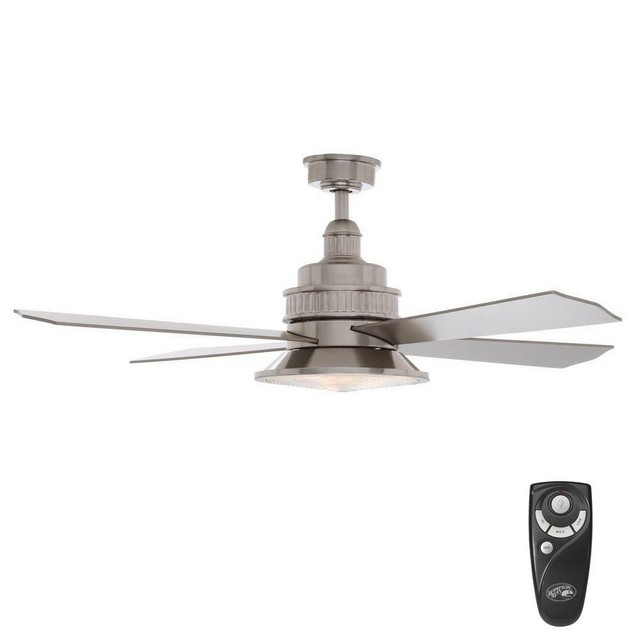 Hampton Bay Ceiling Fan Light 4 Blades Indoor Remote Control