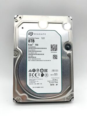 ST8000NM0055 Seagate Exos 7E8 8TB 3.5 256M Enterprise Internal SATA Hard Drive