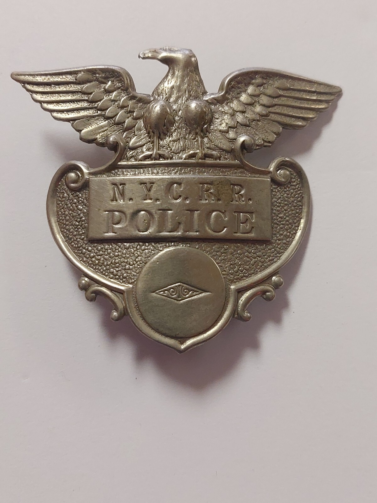 Vintage 1950's Obsolete Police Badge NYC R.R. POLICE. By Vintage 1950's Obsolete Police Badge NYC R.R. POLICE. By