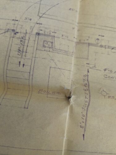 Vintage Bauplan Gebäude Hauspläne BAU HAUSBAUER PLÄNE 1969. - Bild 5 von 17