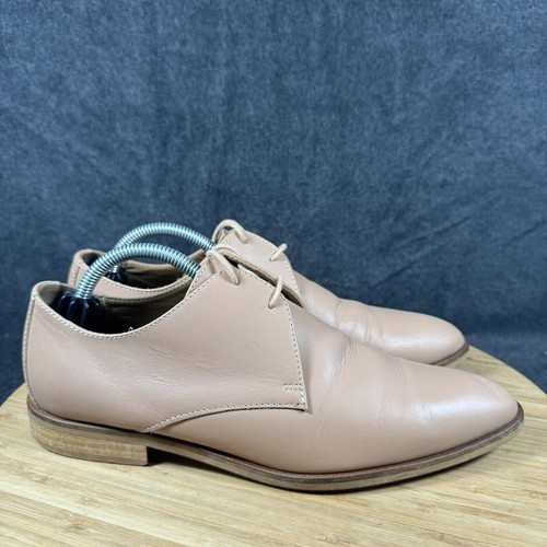 Everlane The Modern Oxford Damengröße 7,5 Rouge italienisches Leder Schnürschuh Academia