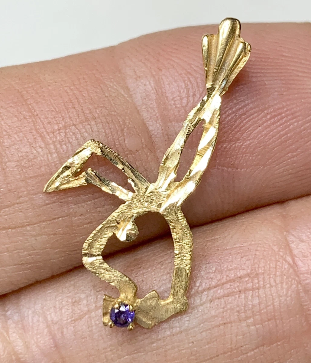 14k gold playboy bunny necklace deals