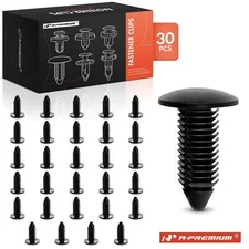 A-Premium 30Pcs 11mm Nylon Bumper Fascia Retainer Fastener for Ford N804379S GM