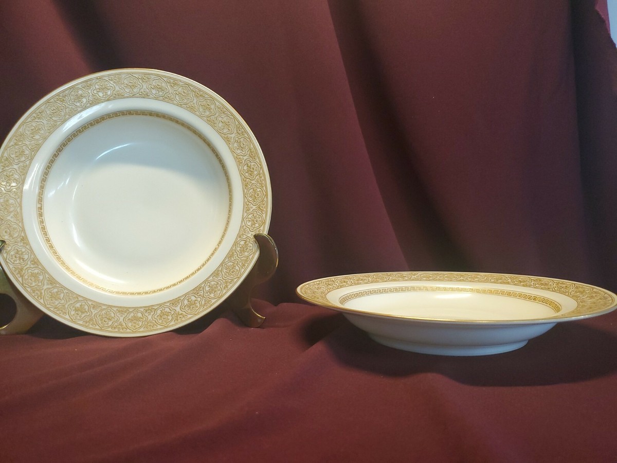 Limoges PARTHENON プレート 皿 ネイビー&ゴールド ウェッジウッド ペナイン お皿 23cm ランチプレート ペンニン