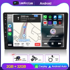 Double 2 DIN 10" Android Car Stereo Radio Apple Carplay 2G 32G GPS WIFI W/Camera