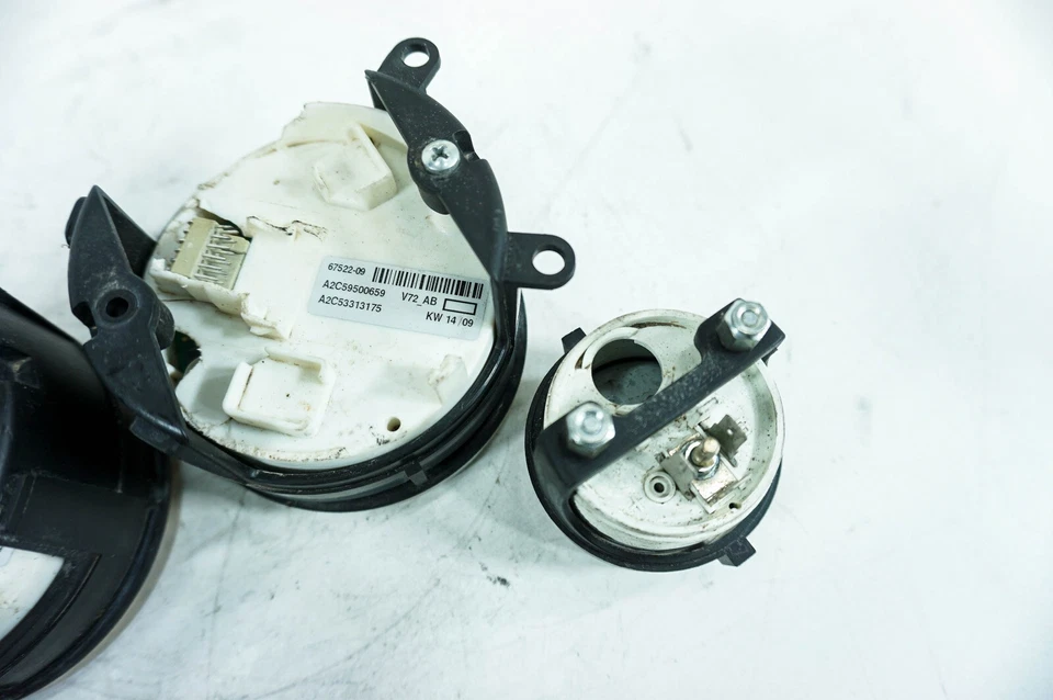 09 Harley CVO Electra Ultra Screamin Oil Fuel Tacho Speedometer Gauges 45K 1290 - Image 3 of 4