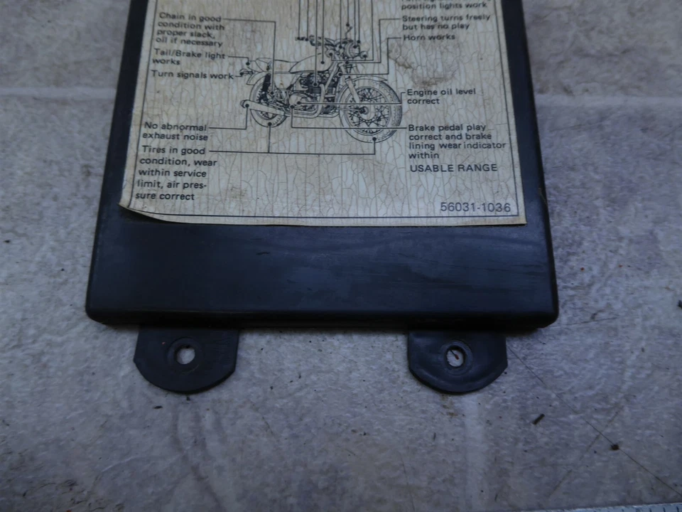 Kawasaki KZ440B KZ440 K761 1980) debajo del asiento manual del propietario folleto cubierta Foto 4 de 4