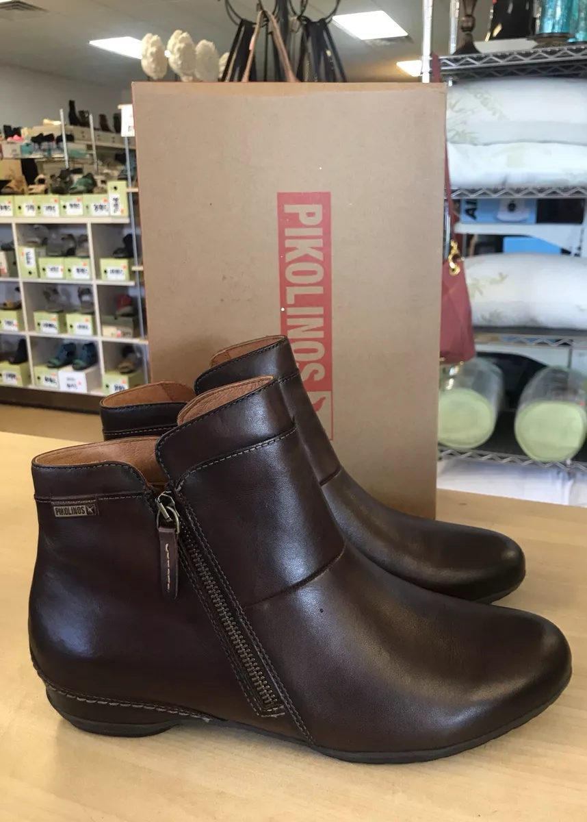 Pikolinos Venezia Olmo Leather Zip Ankle Boots EU 41 US 10.5 11