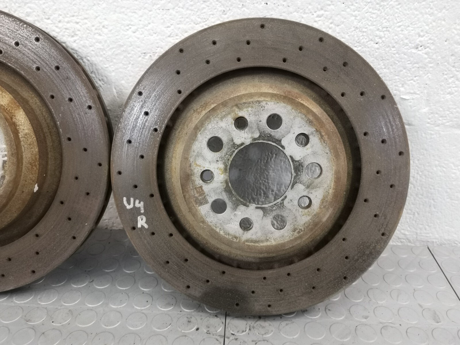 13- Maserati Ghibli S Q4 REAR BRAKE DISC ROTOR SET OF 2