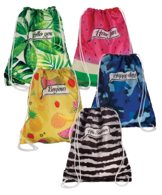 Fabrizio Sportbeutel Rucksack Schuhbeutel Badetasche Sporttasche Bikinbag 314