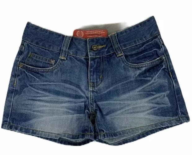Women’s Jean Shorts Size 25 Waist Blue Denim Old American Authentic Brand