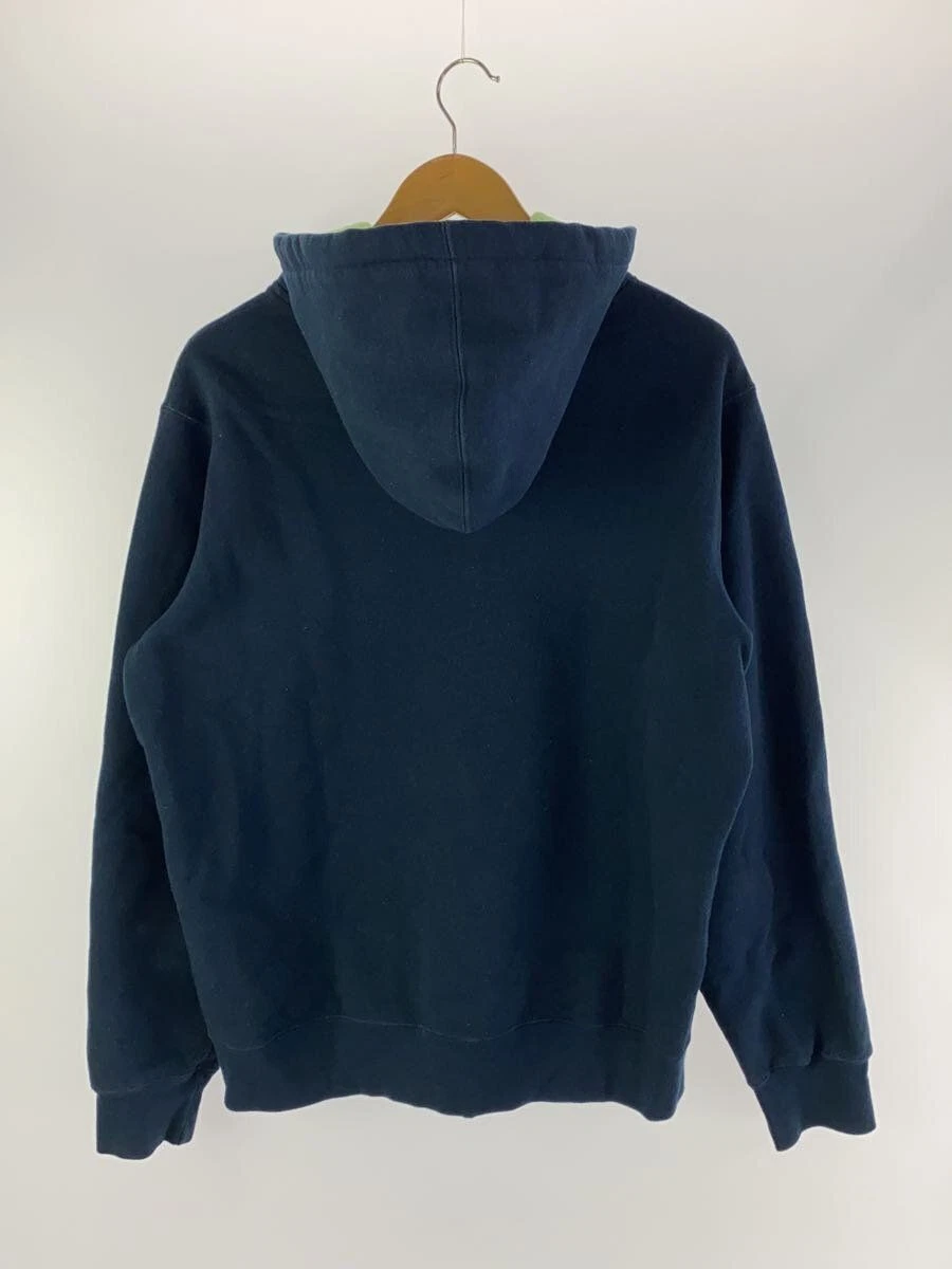 Felpa Supreme Zip con Cappuccio M Cotone Navy Usata