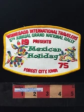 Vtg WIT 1975 Grand National Rally Forest City PATCH Mexican Holiday Piñata 62K3