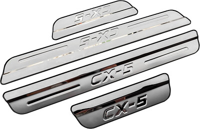 For Mazda CX-5 2025 Accessories Car Door Sill Protector Scuff Plate Guard Cover