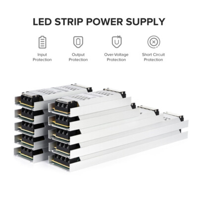 Netzteil Trafo 12V 24V 5A 8A Trafo AC/DC Adapter Treiber für LED Stripe Streifen
