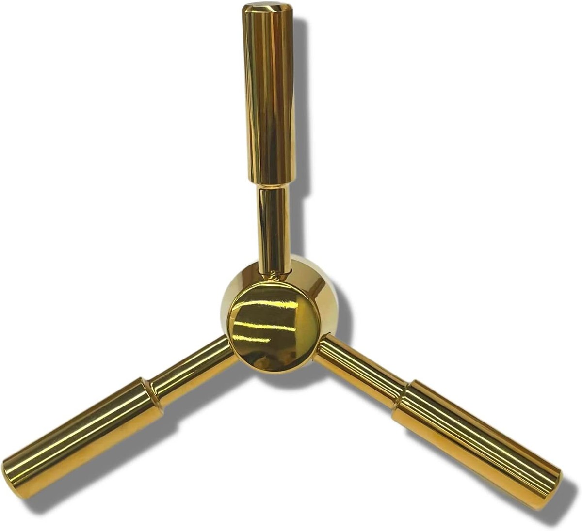 Gun Safe Handle Replacement - 3 Spoke Handle with Gold Finish for