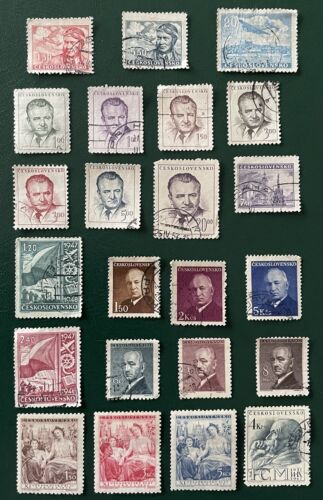 Czechoslovakia Stamps 1946-48 X23 Mostly Fine/good Condition - Picture 1 of 2