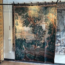 Flemish Antique Tapestry Style Machine Woven New Tapestry 100% Colored Threads