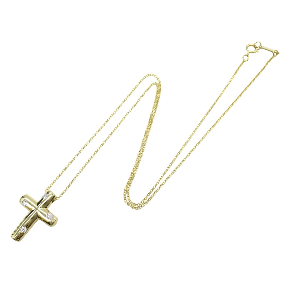 TIFFANY & CO Dots Collar Diamante Colgante 18KYG Oro Amarillo Usado Mujeres - Imagen 2 de 4