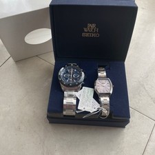 SEIKO Par Reloj Reloj Reloj para Parejas Modelo Seiko Par Genuino Auténtico
