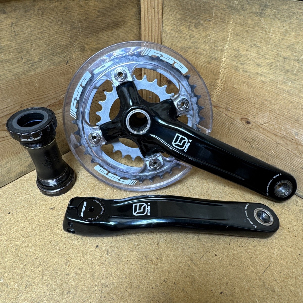 FSA Moto-X Crankset 175mm 24/36t Double 2x 68/73mm BB Crank Set | eBay