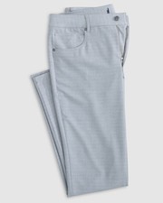 johnnie-O Glendale Stretch Knit 5-Pocket Pant Light Gray Size 34