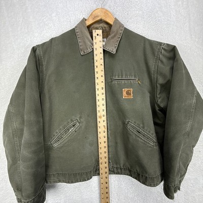 Carhartt Detroit Jacket Blanket Lined Mens XL J76 MOS Moss Green