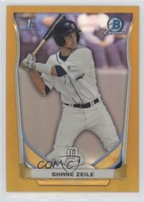 2014 Bowman Draft Chrome Gold Refractor 49/50 Shane Zeile #CDP132 9u7