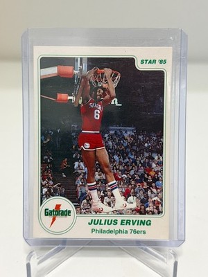 1997 Star Shop At Home SAH Gatorade Julius Erving #4 - 1985 76ers
