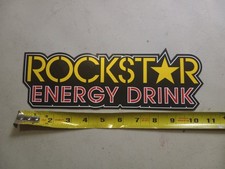 Rockstar Energy Drink Sticker Original  10.5 X 3.5 Only 5 Free Mail 
