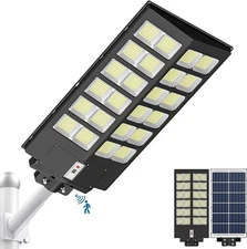 PFCTART Heavy 2500W Solar Power Lights Outdoor Motion Sensor Parking Lot Lights
