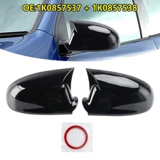Gloss Black Wing Door Mirror Cover Caps Left + Right for VW Jetta 2005-2011 US