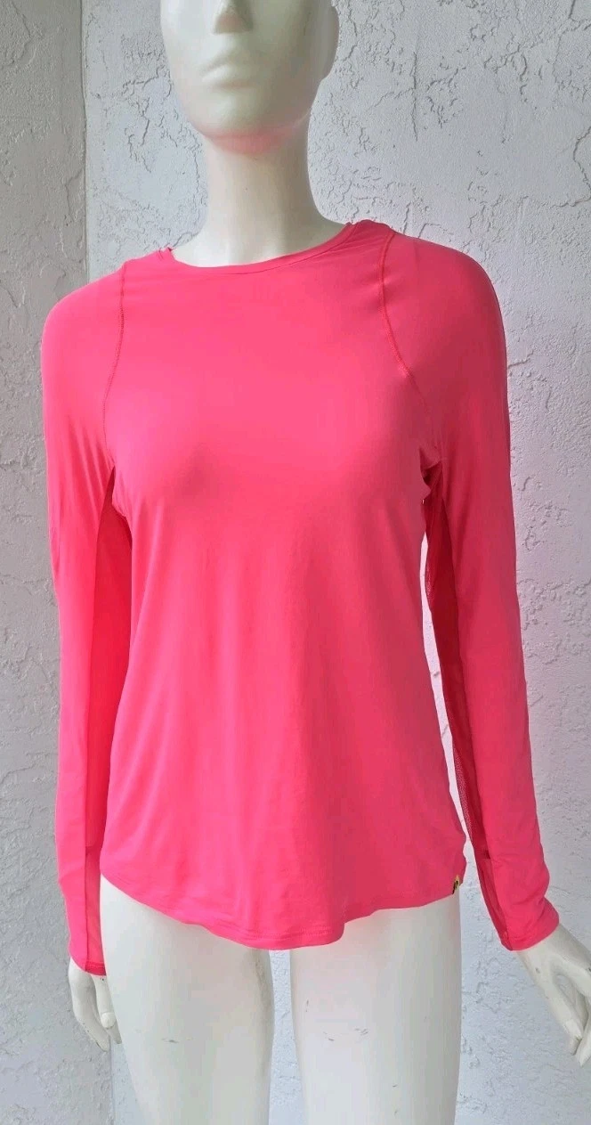 LUCKY IN LOVE Breeze Long Sleeve Crew Sun Protection UPF 50 Women's Medium