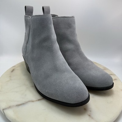 Vionic Othopedic Roseland Water-repellent Suede Womens Boots Slate Gray Size 10W
