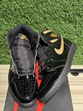 Size 8.5M/10W - Jordan 1 Retro High Black Metallic Gold 2020 Sz 8.5 555088-032