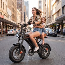 Ebike 16" 1500W Peak 28Mph Electric Bike Mountain Bicycle Fat Tire E-bike Adults